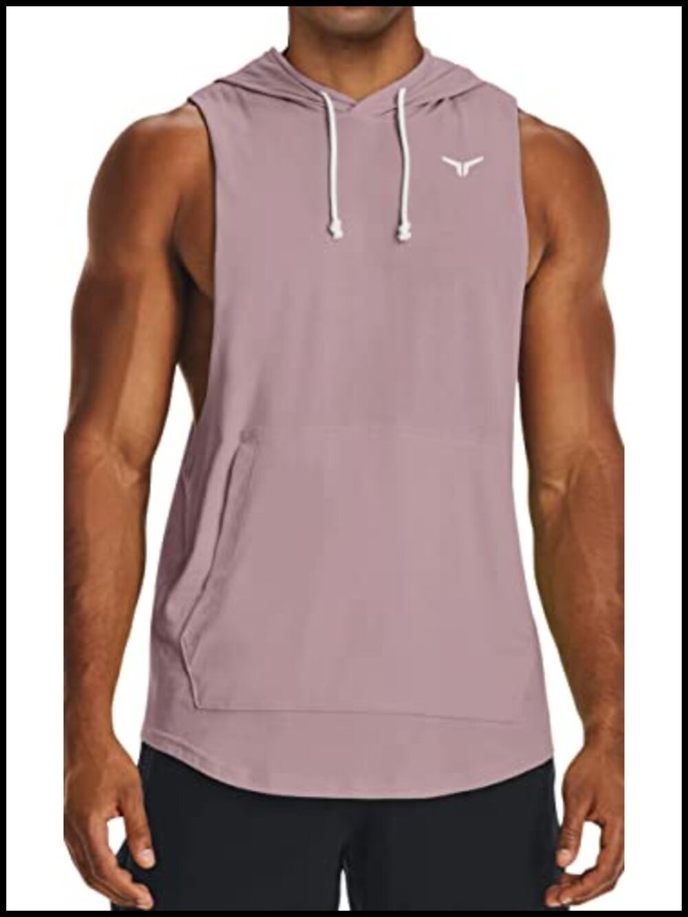 Men's Cut Off Sleeveless Workout Hoodie Muscle Tank Top